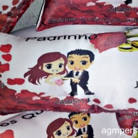 Lindas almofadas personalizadas tamanho 15x30... 
Todos os temas e foto (Arte grátis!) 
São acompa
